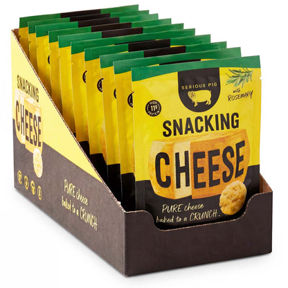 Serious Pig Snacking Cheese with Rosemary retail display case
