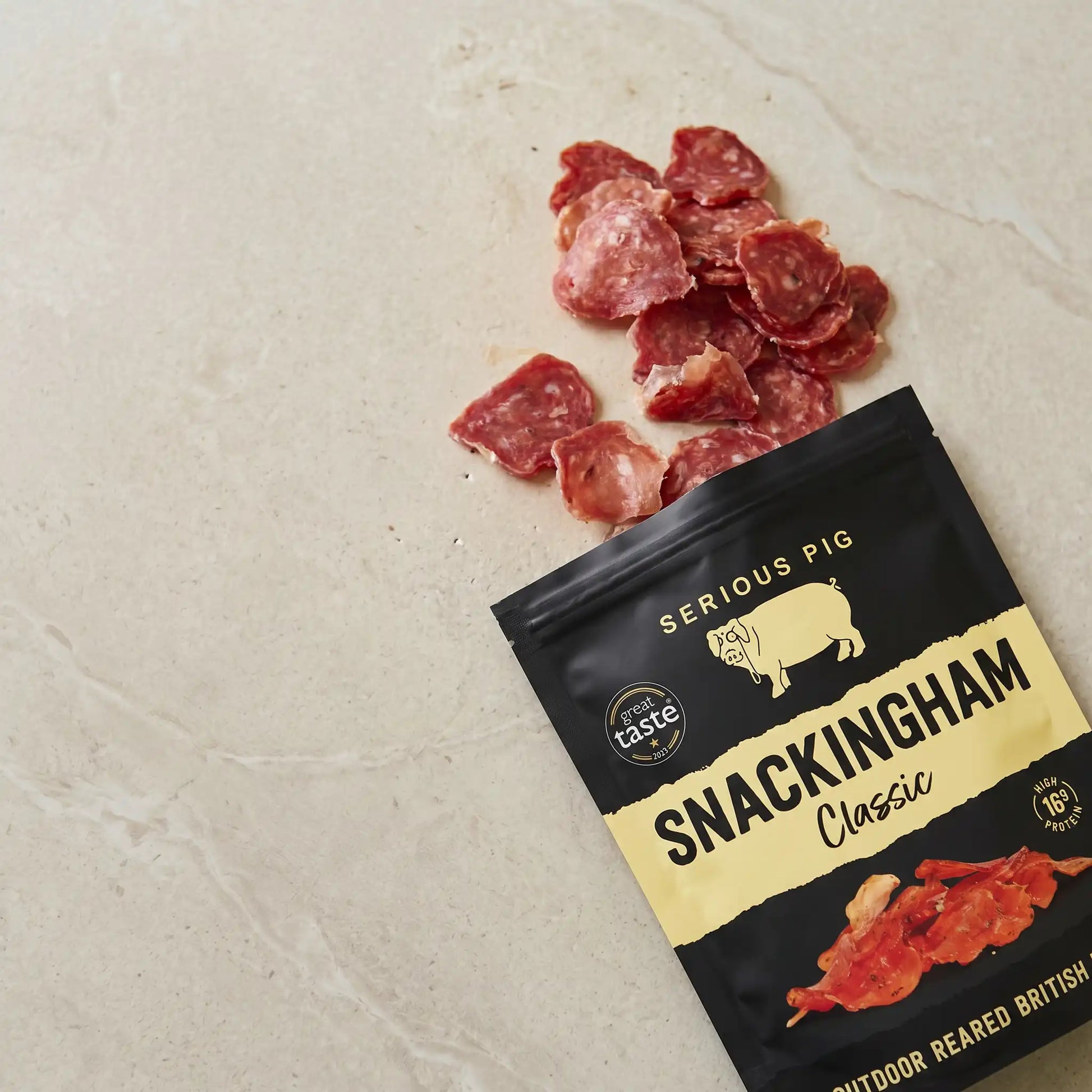 Serious Pig Snackingham out of packet