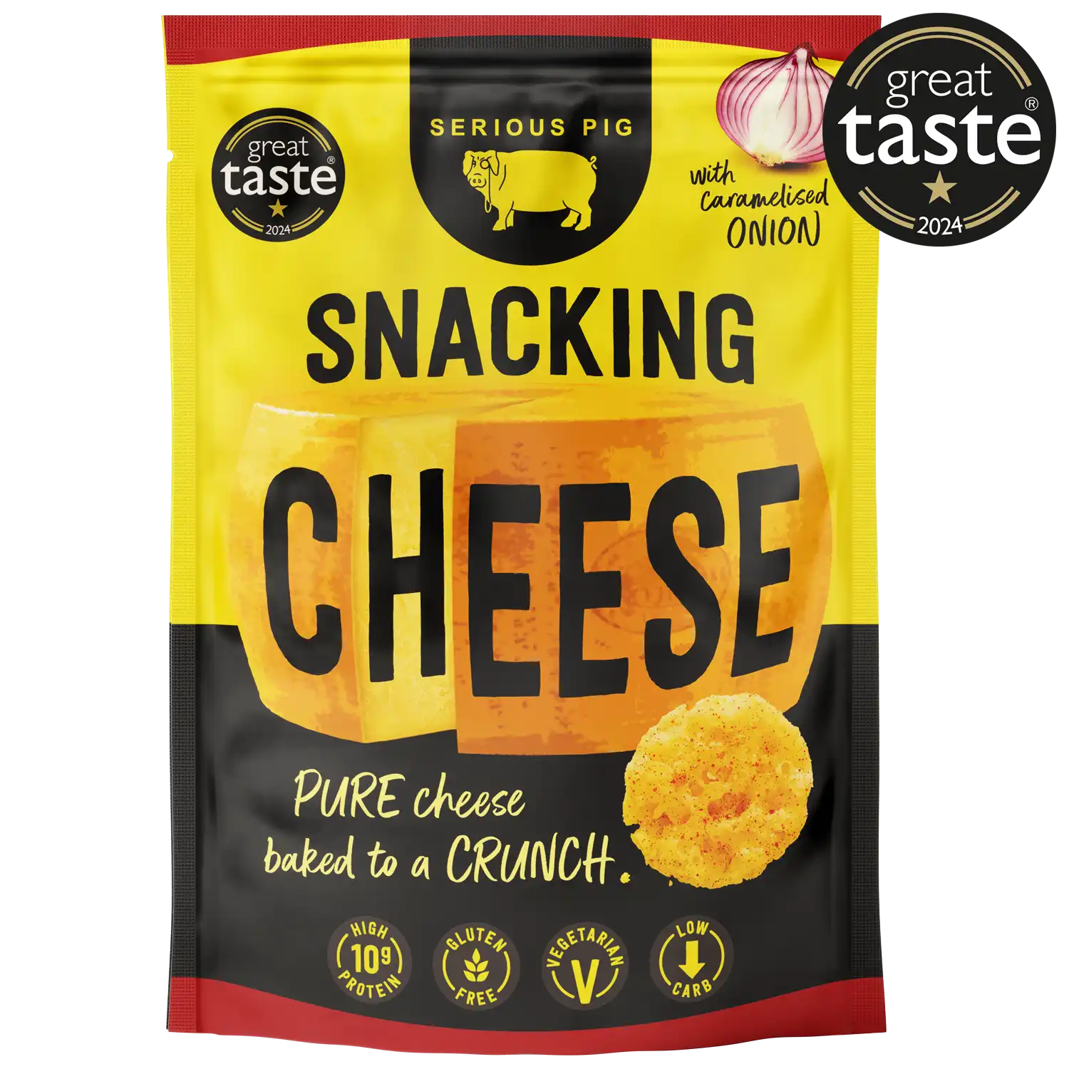 Snacking Cheese with Caramelised Onion