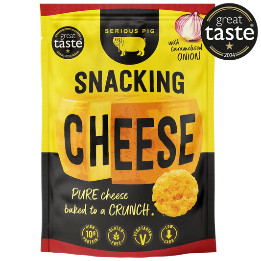 Snacking Cheese with Caramelised Onion