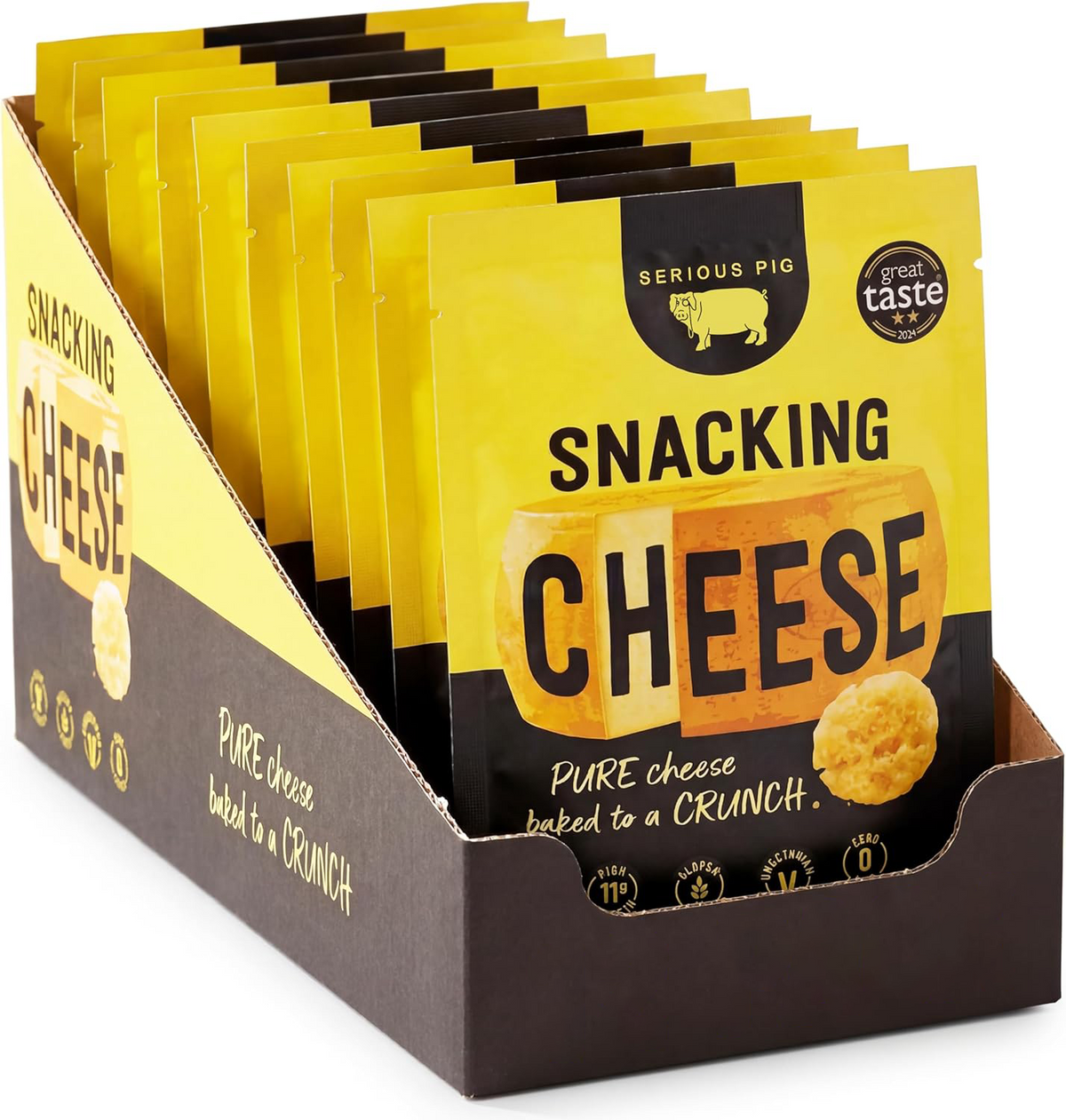 Serious Pig Snacking Cheese Classic retail display case